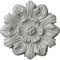 Ekena Millwork Emery Leaf Ceiling Medallion, Hand-Painted Frost, 7 5/8"OD x 1"P CM07EMFRF - alternate 1